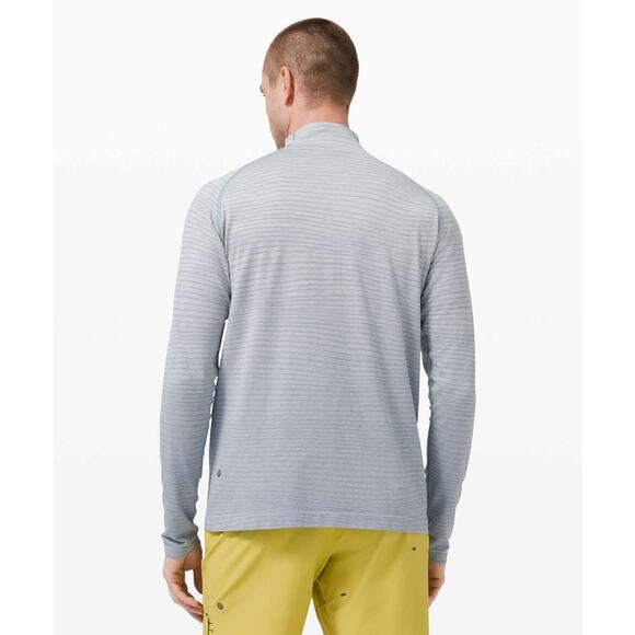Lululemon Metal Vent Tech 1/2 Zip‎ Sweatshirt Wave Fade Chambray Size XL - Picture 3 of 11